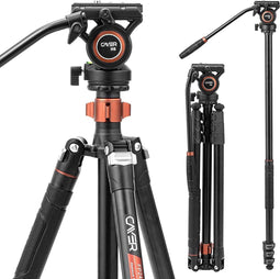 Cayer FP2450H4 Monopod Statief – 75 Inch Aluminium, Voor Canon, Nikon, Sony DSLR