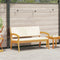 vidaXL - Ligbank - met - Kussens - 115x70x72 - cm - Massief - Acaciahout