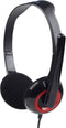 Gembird MHS-002 - Stereo headset met microfoon - Draaibare microfoonarm - Rood Zwart