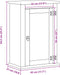 vidaXL - Badkamerwandkast - Corona - 45x27x64,5 - cm - massief - grenenhout