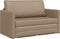 vidaXL - Vloersofa - Bed - 2-in-1 - Cappuccino - 124x71x78 - cm - Kunstleer