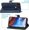 imoshion Hoesje Geschikt voor Motorola Moto E7i Power Hoesje Met Pasjeshouder - imoshion Luxe Bookcase - Donkerblauw