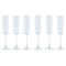 Vlak glas voor champagne en cava Home ESPRIT Transparant Kristal 160 ml (6 Stuks)