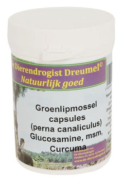 Dierendrogist groenlipmossel met glucosamine / msm / curcuma - 150 ST