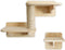 LBB Katten klimmuur - Wand - Incl. 3 muurplanken en 1 krabpaal - Draagkracht 12 kg (1 set)