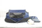 Deryan Baby Luxe Campingbedje - Zelfopblaasbaar matras - Navy