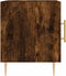 vidaXL - Nachtkastje - 40x40x50 - cm - bewerkt - hout - gerookt - eikenkleurig