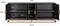 Richmond Interiors Dressoir Blackbone brass 4-deuren + open vak (Black rustic)