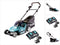 Makita DLM382CM2 - Grasmaaier - 2x 18V 38cm 2x4,0Ah Accu met Duolader