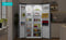 ETNA AKV5178IRVS - Amerikaanse koelkast - No-Frost - 528 liter - IJs- en waterdispenser - RVS - Energielabel E