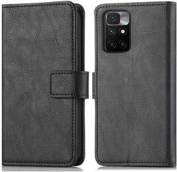 iMoshion Hoesje Geschikt voor Xiaomi Redmi 10 Hoesje Met Pasjeshouder - iMoshion Luxe Bookcase - Zwart