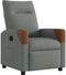 vidaXL Relaxfauteuil - Handmatige relaxfunctie - Donkergrijs