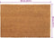 vidaXL - Deurmat - 40x60 - cm - getufte - kokosvezel - naturel