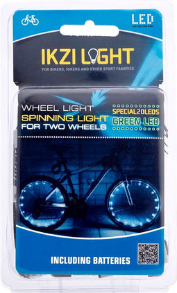 Wielverlichting IKZI voor 2 wielen - groene leds