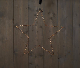 Cbd Ster 2-D Met Koperdraad Verlichting - 50 cm