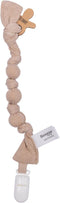 Snoozebaby Speenkoord - Fopspeenkoord Biologisch Katoen - Zachte Knopen - Beige Desert Sand