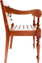 vidaXL - Stoelen - Batavia - 2 - st - massief - mahoniehout - donkerbruin