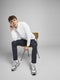 JACK&JONES JJIMARCO JJPHIL - Heren Broek - Donkerblauwe Chino met Steekzakken - Maat W32 X L34