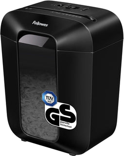 Fellowes LX50 Papierversnipperaar - Cross-Cut - P4 - 9 vel - 17L - Zwart