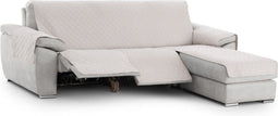 Hoes voor chaise longue met korte armleuning rechts Eysa MONTBLANC Beige 100 x 110 x 240 cm