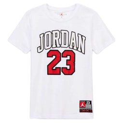 T-Shirt met Korte Mouwen voor kinderen Nike JDB PRACTICE FLIGHT 95A088 001 Wit Maat 10 Jaar