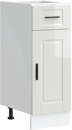 vidaXL - Keuken - onderkast - "Porto" - bewerkt - hout - hoogglans - wit