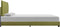 vidaXL - Bedframe - stof - groen - 120x200 - cm