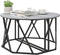vidaXL - Grijze - Sonoma - Koffietafel - 80x80x42 - cm - in - Geengineerd - Hout