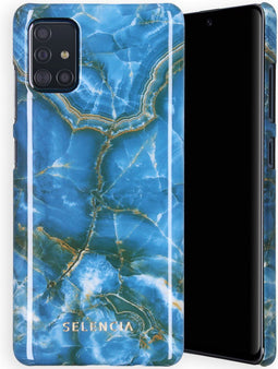Selencia Hoesje Geschikt voor Samsung Galaxy A51 Hoesje - Selencia Maya Fashion Backcover - blauw