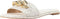 Michael Kors Scarelett Slide - Dames Slippers - Goudkleurige schakelketting - Beige