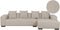 LUNGO - Hoekbank - Beige - Linkerzijde - 285 cm - Corduroy