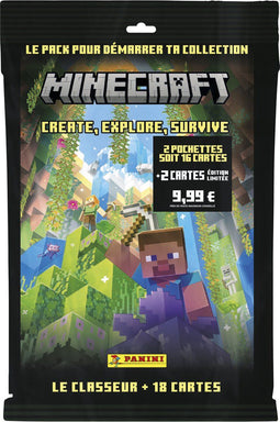 Minecraft Trading Card 3 - Mega Starter Pack - 3 boosters van 8 kaarten en 2 Limited Edition-kaarten