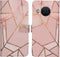 iMoshion Hoesje Geschikt voor Nokia X20 / X10 Hoesje Met Pasjeshouder - iMoshion Design Softcase Bookcase - Goud / Roze / Pink Graphic