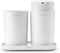 Brabantia ReNew - Badkameraccessoires Set - 3-delig - Zeeppomp Tandenborstelhouder Schaal - White (3 stuks)