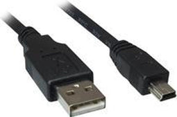 Sharkoon 4044951015580 - USB 2.0 kabel - USB-A naar Mini-USB-B - 300 cm - Zwart