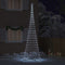 LED Kerstboom met 550 LED Koudwit 160 x 160 x 500 cm Metaal