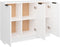 vidaXL Dressoir - 90,5x30x70 cm - bewerkt hout - wit