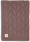 Jollein Spring Knit - Baby Deken Wieg 75x100cm - Fleece teddyvoering - Chestnut