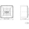 Metz Connect 130B11D20002-E Netwerkdoos Opbouw (op muur) CAT 6A 2 poorten Zuiver wit