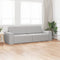 vidaXL - Vloersofa - Bed - 2-in-1 - Cloud - Grijs - 245x150x60.5 - cm - Stof