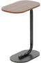 Ceruzo Bijzettafel - C Shape - Metaal en MDF - Bruin - 45x28x60 cm