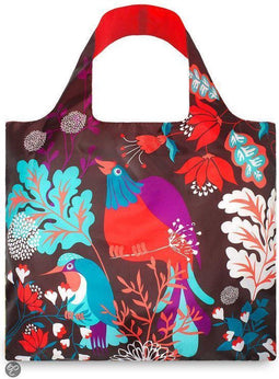 Loqi tote Forest Opvouwbaar tasje - Polyester - 42 x 50 cm - Vogel