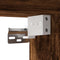 vidaXL - Tv-meubel - 80x31x39,5cm - bewerkt - hout - metaal - gerookt - eikenkleurig