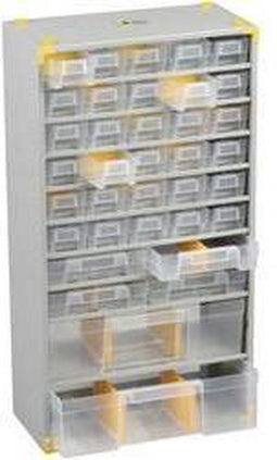 Allit Werkplaatsmagazijnkast (l x b x h) 300 x 140 x 565 mm Aantal vakken: 36 1 stuk(s)