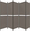 vidaXL - Kamerscherm - met - 5 - panelen - 300x200 - cm - stof - antracietkleurig