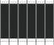 vidaXL - Kamerscherm - met - 6 - panelen - 240x200 - cm - stof - zwart