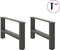 vidaXL - Salontafelpoten - 2 - st - 70x(30-31) - cm - staal - antracietkleurig