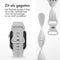 imoshion Siliconen⁺ bandje - Geschikt voor Apple Watch 1, 2, 3, 4, 5, 6, 7, 8, 9, 10, SE, Ultra (2) - 44/45/46/49 mm - Grijs - M/L
