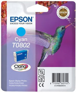 Epson T0802 - Inktcartridge - Cyaan