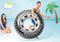 Intex Monster Truck Tube - Opblaasband 114 cm - Ftalaten-vrij - Zwart/Wit